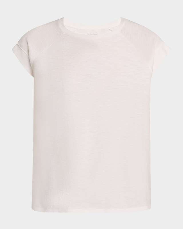 Raglan-Sleeve Organic Cotton Jersey Top